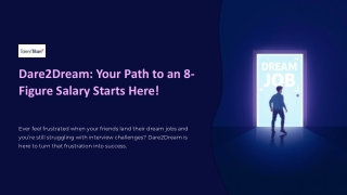 dare2dream your path to an 8 figure salary starts