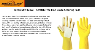 Kleen Mitt Heavy Duty Cleaning Gloves