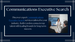 Communications Executive Search