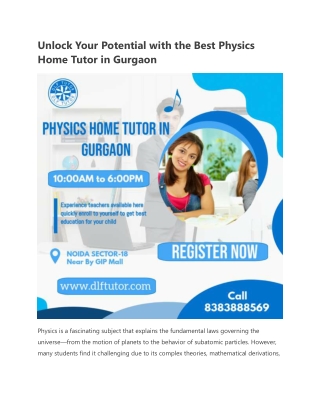 unlock your potential with the best physics home