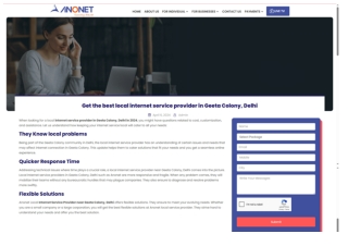 Explore the Fastest Internet Plans in Geeta Colony