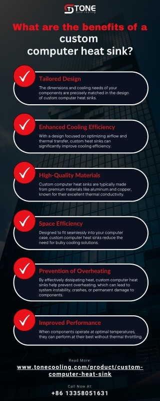 What are the benefits of a custom computer heat sink [Infographic]