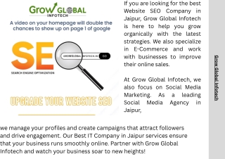 Digital Marketing Company in Jaipur | Grow Global Infotech