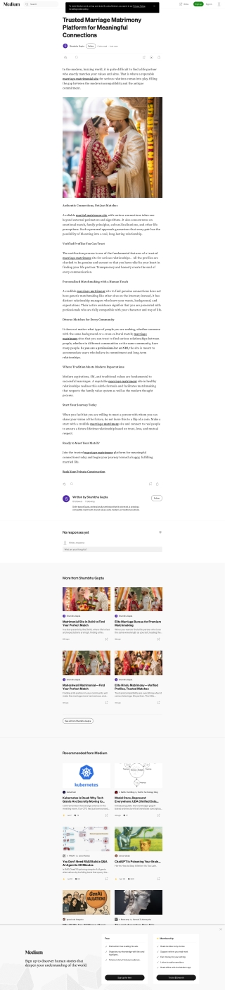 Trusted Marriage Matrimony Platform for Meaningful Connections