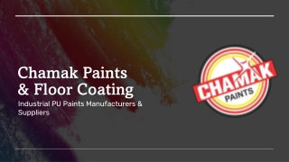Chamak Paints - Industrial & Epoxy Coating Solutions for Long-lasting Surfaces