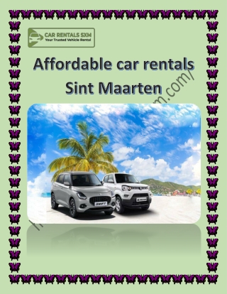Affordable car rentals Sint Maarten