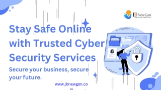 Stay Safe Online with Trusted Cyber Security Services