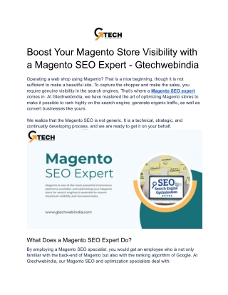 boost your magento store visibility with