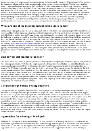 Gaming Games - Exploring the  Adventure and Risks of Popular  Online Casino  Gam
