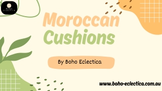 Authentic Moroccan Cushions – Handcrafted Boho Elegance