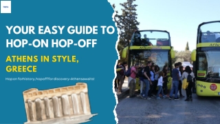 Hop-On, Discover More: Explore Athens with Our Scenic Bus Tours