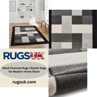 Black Charcoal Rugs  Stylish Rugs for Modern Home Décor