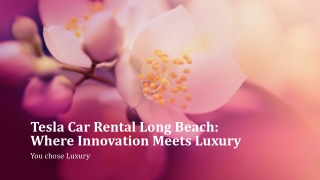Tesla Car Rental Long Beach_ Where Innovation Meets Luxury