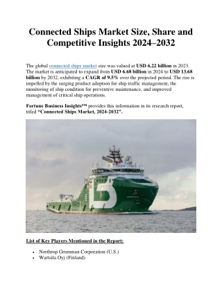Connected Ships Market