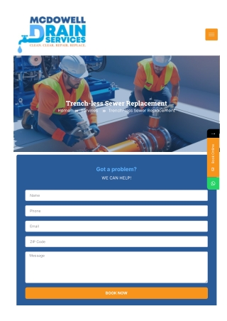 Trenchless Sewer Repair & Replacement Services in St Catharines | Trench-less S