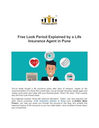 Free Look Period Explained by a Life Insurance Agent in Pune