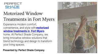Transform Your Home with Motorized Window Treatments in Fort Myers