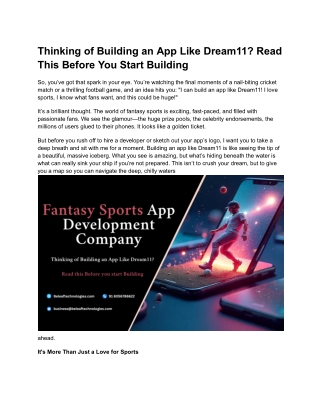 Thinking of Building an App Like Dream11 (1)