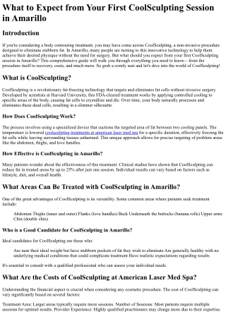 what to expect from your first coolsculpting
