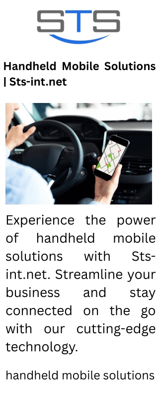 Handheld Mobile Solutions  Sts-int.net
