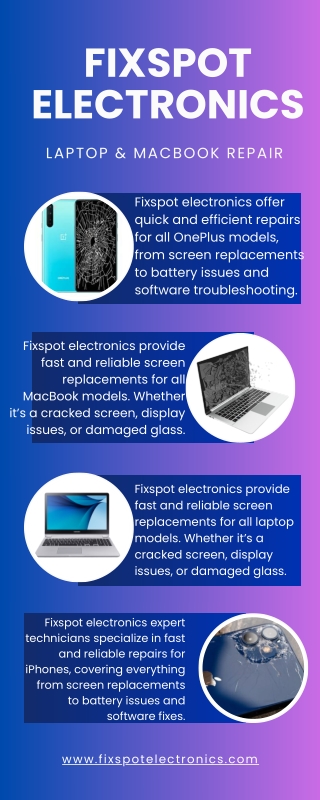 Laptop & Macbook Repair - FixSpot Electronics