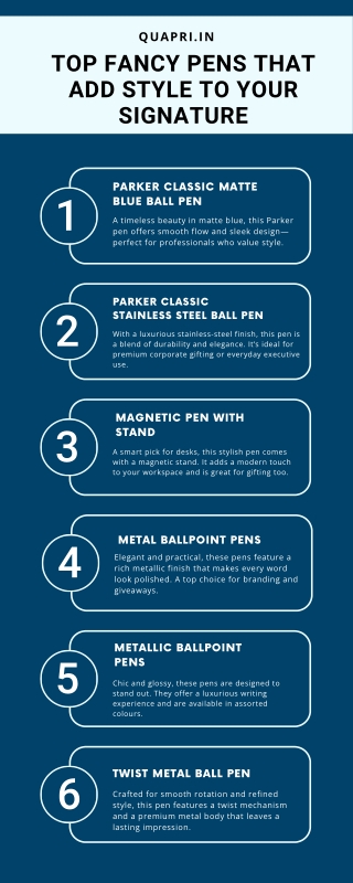 Top Fancy Pens That Add Style to Your Signature