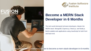 Become a MERN Stack Developer in 6 Months