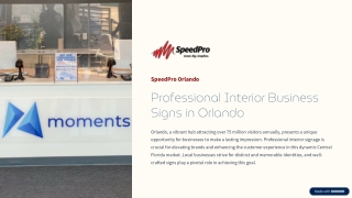 Orlando Interior Signs for Businesses