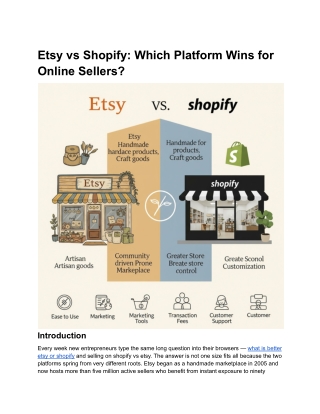 Etsy vs Shopify_ Which Platform Wins for Online Sellers