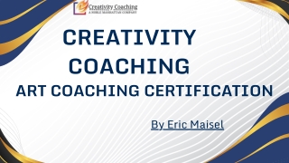 creativity coaching art coaching certification