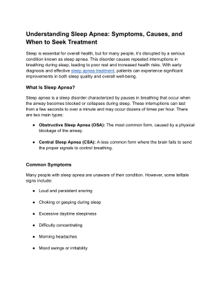 Understanding Sleep Apnea_ Symptoms, Causes, and When to Seek Treatment