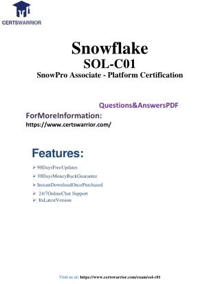 snowflake sol c01 snowpro associate platform