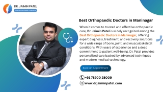 Best Orthopaedic Doctors in Maninagar