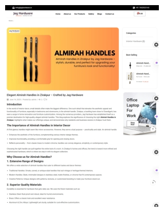 Elegant Almirah Handles in Zirakpur – Crafted by Jag Hardware