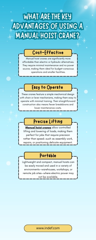 what are the key advantages of using a manual