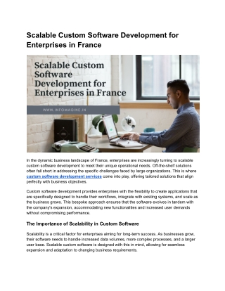 scalable custom software development