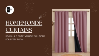 HomeMonde Curtains: Stylish & Elegant Window Solutions for Every Room