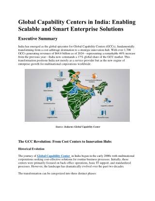 global capability centers in india enabling