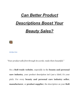Can Better Product Descriptions Boost Your Beauty Sales_