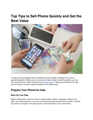 Sell My Phone – Quick & Easy Tips to Get Top Value | Recycle Pro
