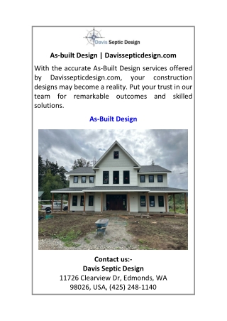 As-built Design Davissepticdesign.com