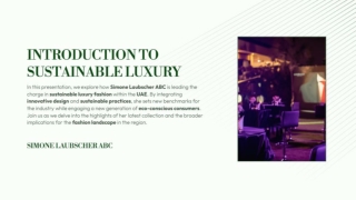Simone Laubscher ABC: Redefining Sustainable Luxury in the UAE Fashion Scene