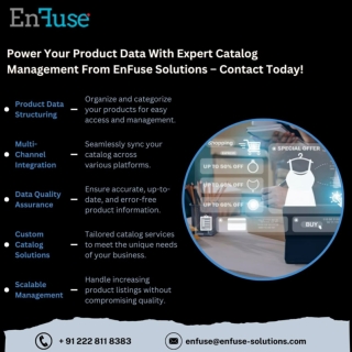 Power Your Product Data With Expert Catalog Management From EnFuse
