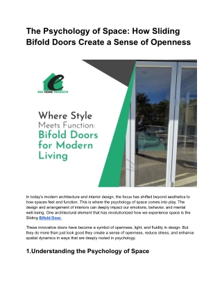 The Psychology of Space_ How Sliding Bifold Doors Create a Sense of Openness