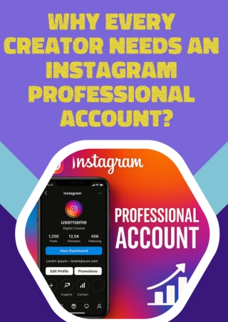 Why Every Creator Needs An Instagram Professional Account
