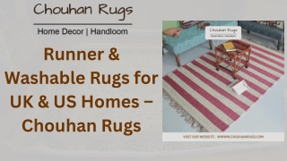 Runner & Washable Rugs by Chouhan Rugs – UK & US Homes