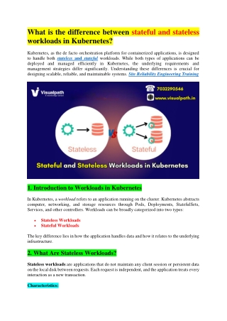 Site Reliability Engineering Training in Hyderabad - Best SRE Course