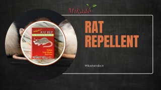 No More Poison! Trust Mikado Repellent for Herbal Rat Control