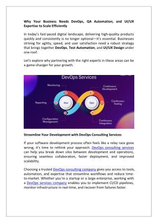 Why Your Business Needs DevOps 1