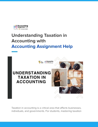 Understanding Taxation in Accounting